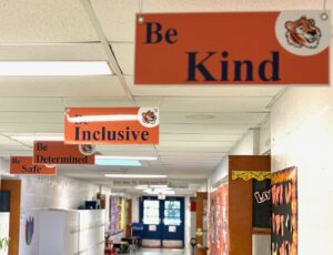 KIND hallway signs