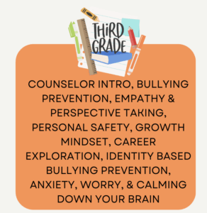 Third grade counseling lessons 