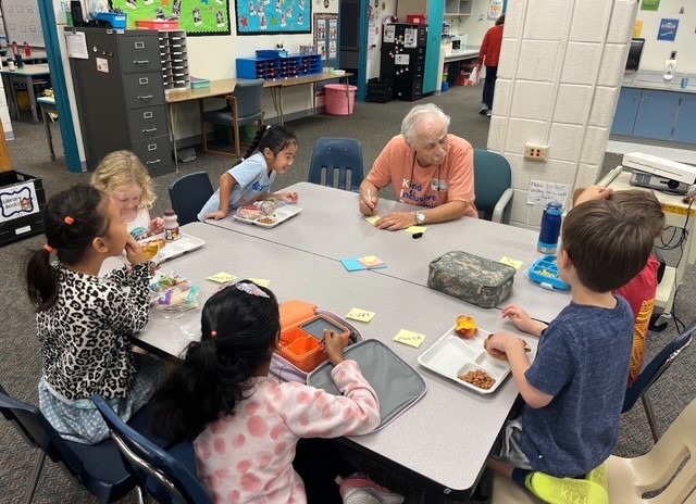 Dr. A and the first grade lunch bunch