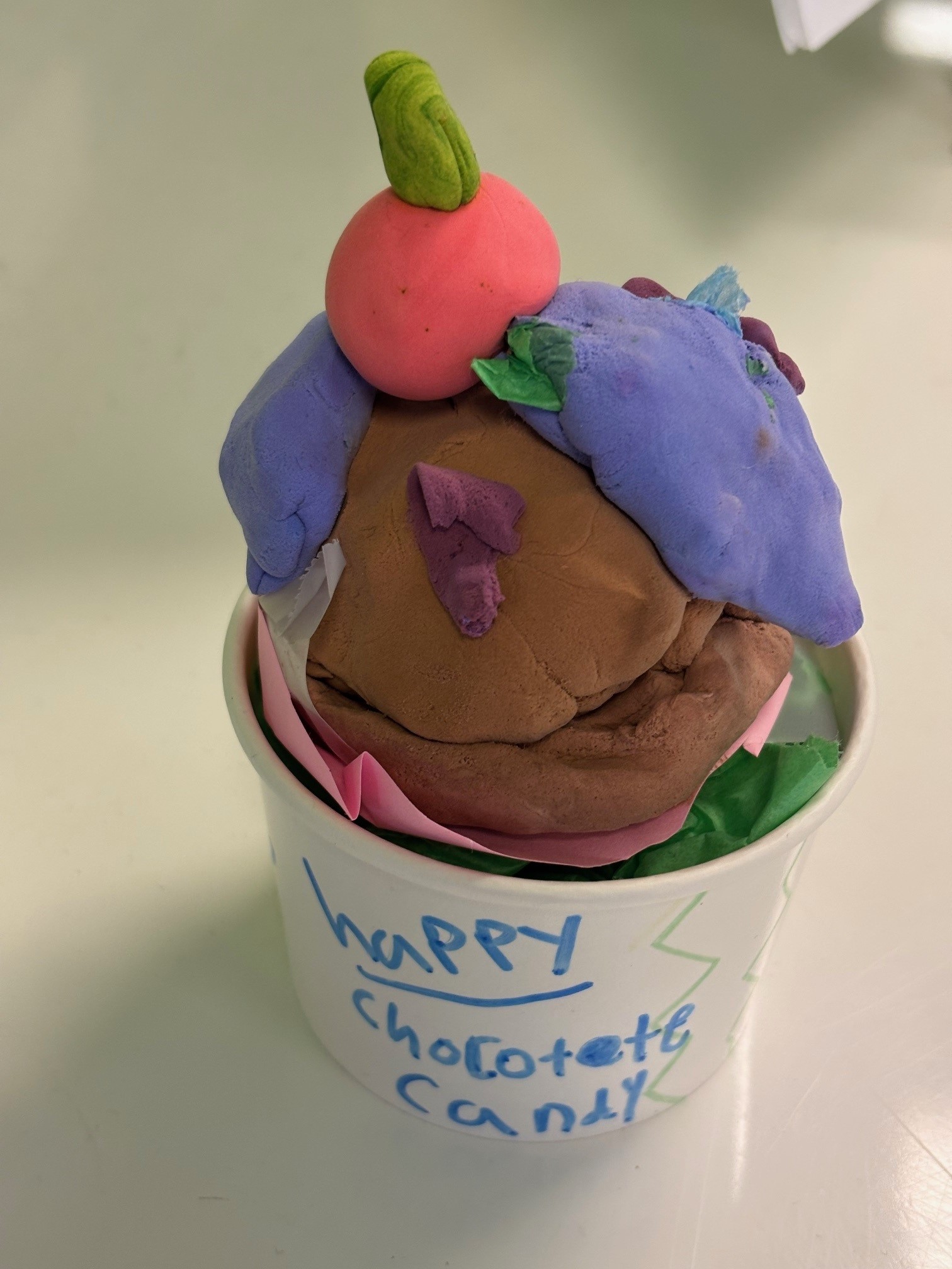 Cherry topped ice cream project
