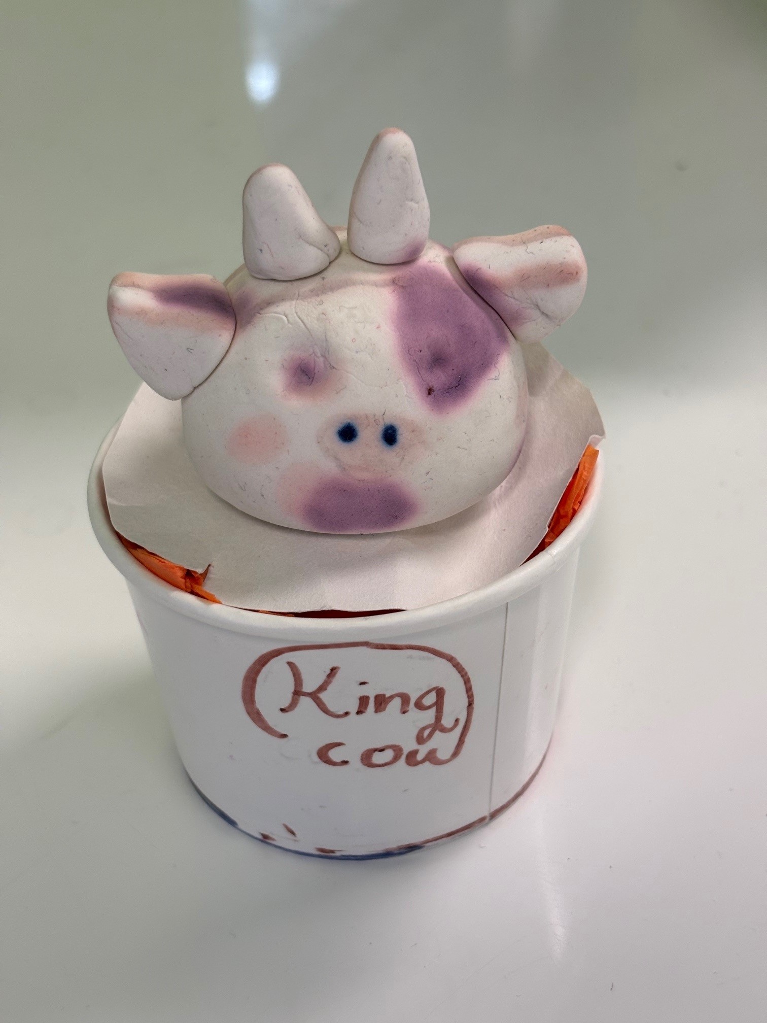 cow shaped ice cream cup